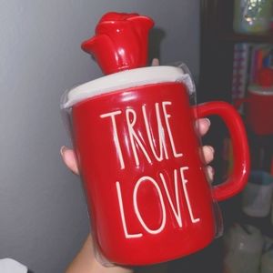 TRUE LOVE Beauty & the Beast Ceramic Mug W/Topper
